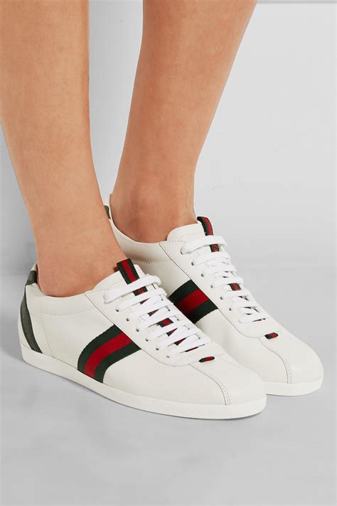 gucci leatehr sneakers for women|gucci men sneakers white.